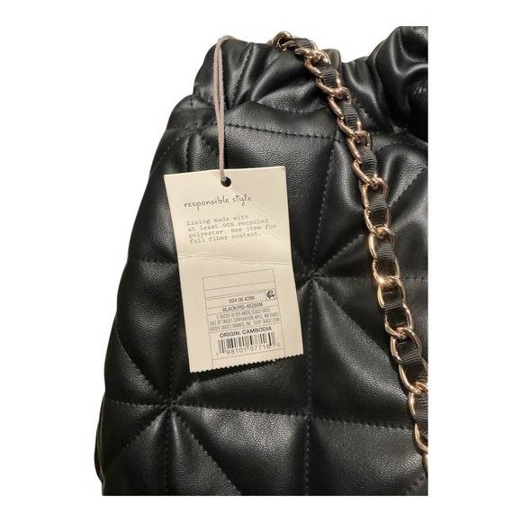 A New Day - Rouched Chain Crossbody Bag - Quilted Faux Leather - Picture 6 of 6